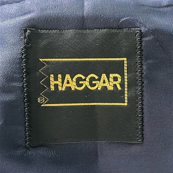 HAGGAR Men’s Navy Blazer Size 38 - Picture 5 of 10